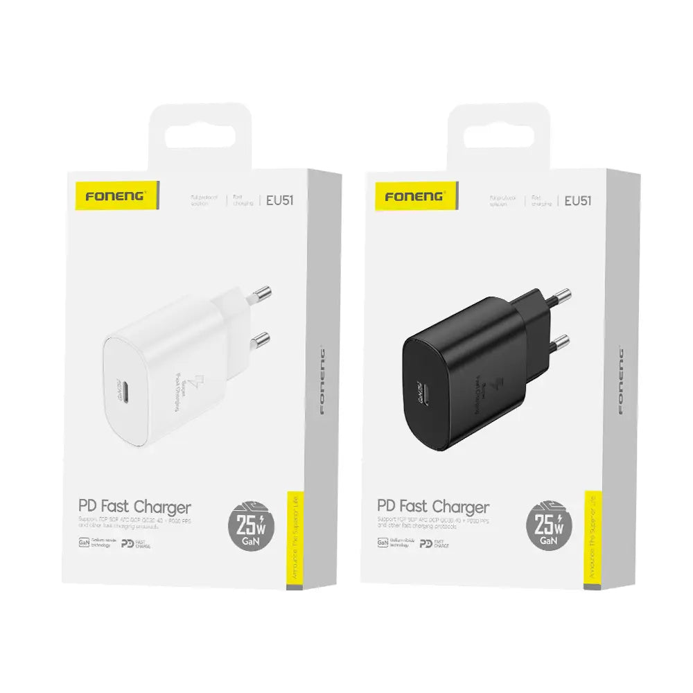 EU51 USB-C GaN Charger (25W)