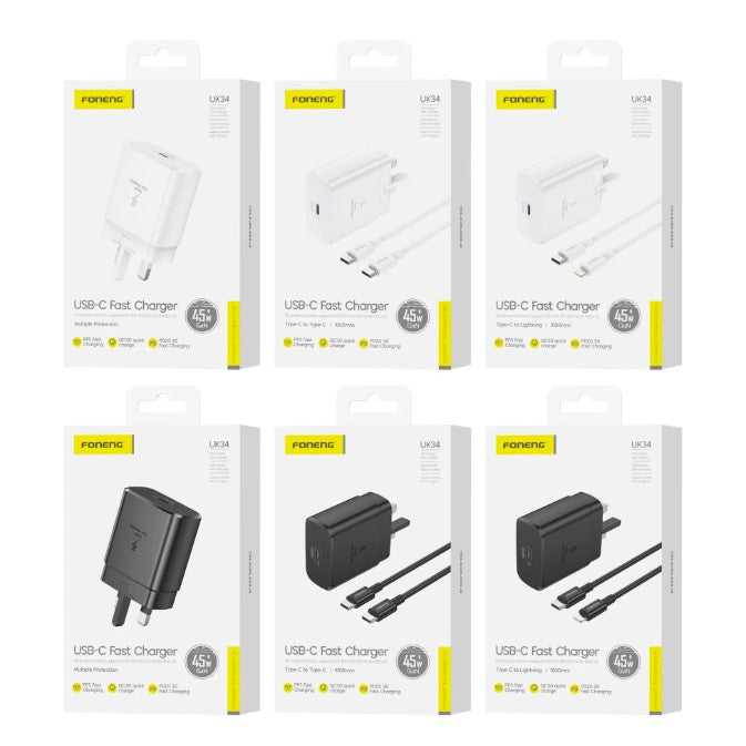 UK34 USB-C GaN Charger (45W)