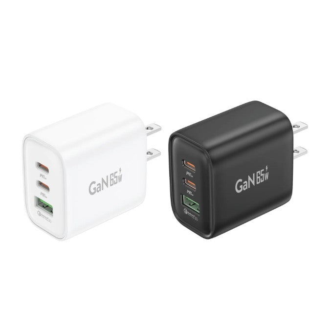 GaN10-UK 3-Port Fast Charger (65W) – A+C+C GaN Technology