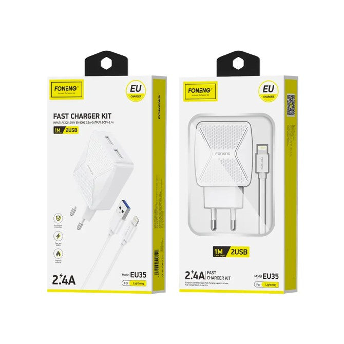 EU35 Dual USB-A Charger (2.4A)