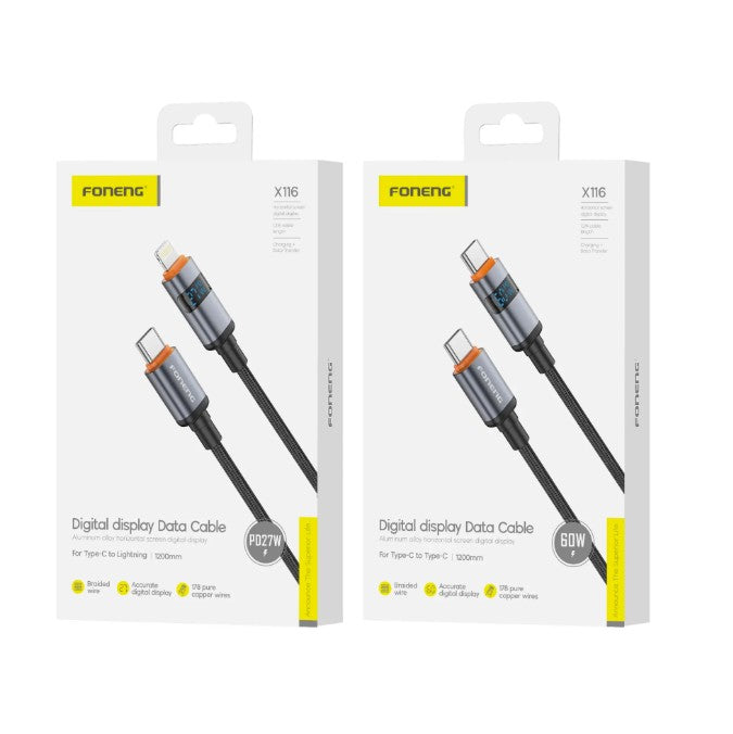 Cable de alimentación trenzado de aleación de aluminio X116 (60W/PD27W)
