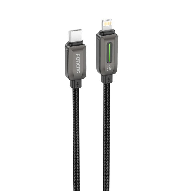 Cable trenzado X118 Flowing Light de aleación de zinc de 1.2 m