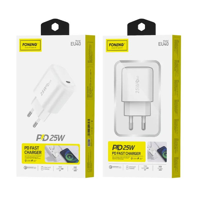 EU40 USB-C Fast Charger (PD 25W)