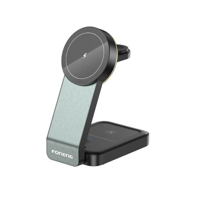 Soporte de carga inalámbrica magnético plegable 3 en 1 CP123 (15W)