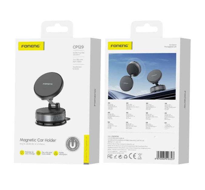 Soporte magnético plegable para teléfono con ventosa CP129