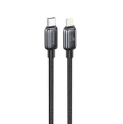Cable de carga rápida trenzado X119 de aleación de zinc de 1 m (100 W)