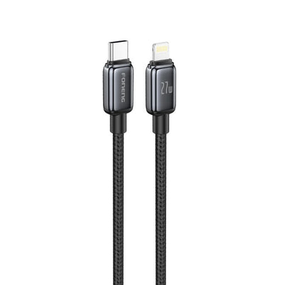 Cable de carga rápida trenzado X119 de aleación de zinc de 1 m (100 W)